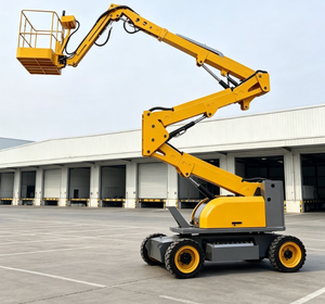 Plataforma Elevadora Articulada Autopropulsada, Plataforma de Trabajo Aérea Hidráulica con Brazo Articulado, Diseño Compacto Amarillo para Construcción y Mantenimiento - Product Image 6