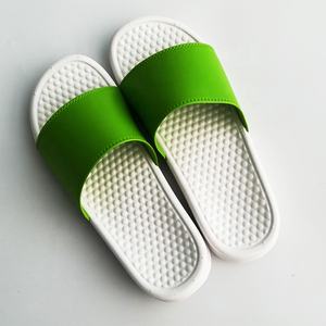 Factory Cheap Print <strong>Men</strong> White <strong>Slipper</strong> Massage Sole Indoor PVC Drop Embossed Print <strong>Men</strong> Slides <strong>Slippers</strong> Custom Logo Shoes - Product Image 2