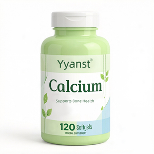 Cápsulas Blandas de Calcio OEM, Favorecen la Salud Ósea, Suplemento Mineral de Calcio Diario Suave, 120 Unidades - Product Image 1