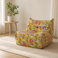 Canapé moderne en mousse haute densité, tissu doux pour fauteuil lounge sans accoudoirs, confortable, modulaire, une place, confort nuageux pour chambre à coucher