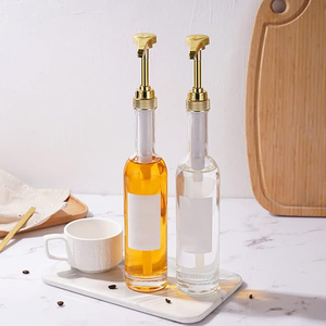 Botellas dispensadoras de jarabe de café de vidrio para <span class=keywords><strong>Bar</strong></span> Dispensador de bomba de café de 350ml Botella de jarabe de vidrio con bombas - Product Image 3