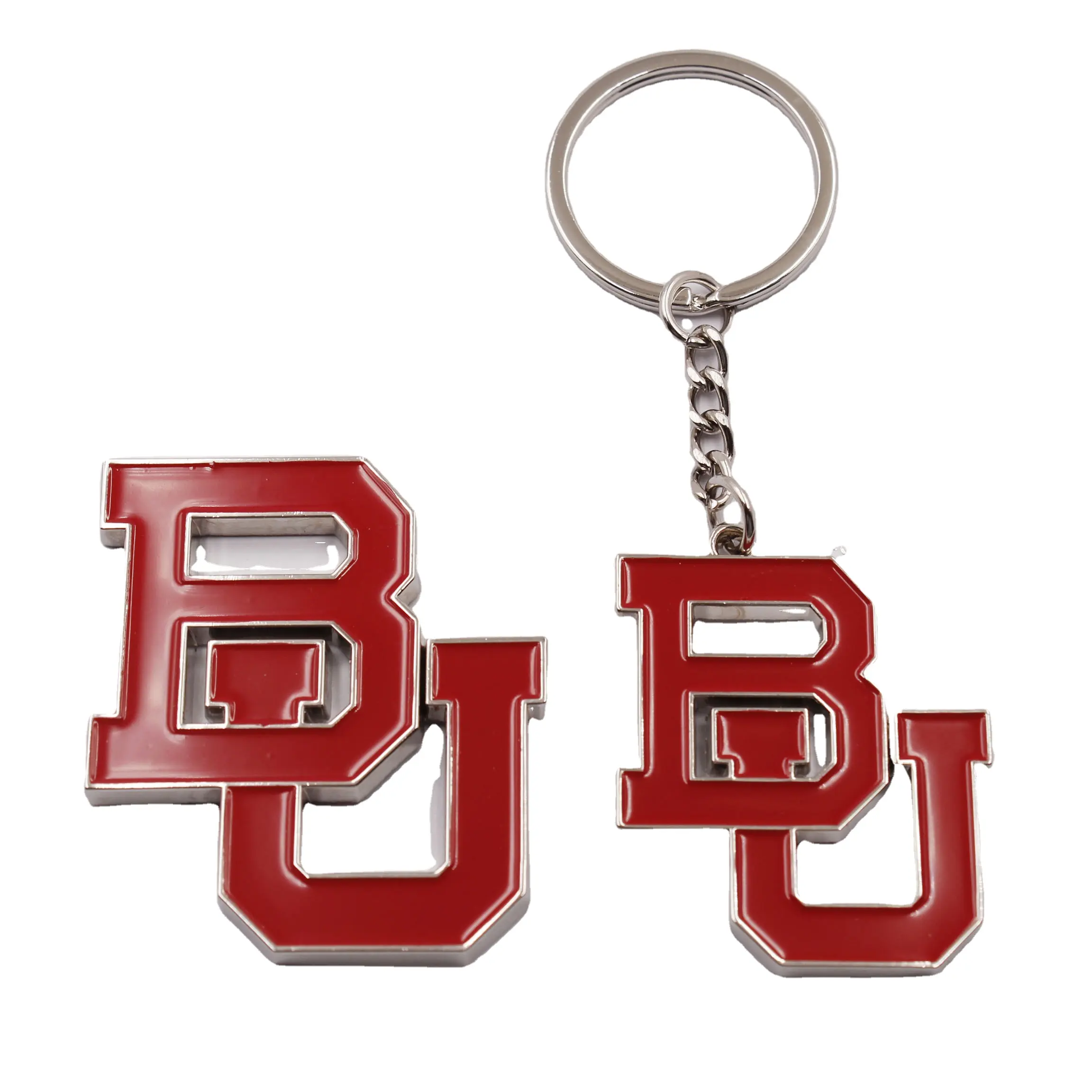 Creative Hollow Initial Charm Couple Keyrings Letters Keychain For Alphabet