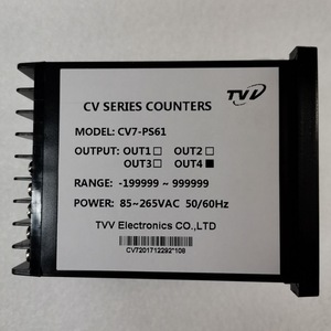 ตัวเข้ารหัสจอแสดงผล 7 ส่วนแบบสองขั้นตอนพร้อมสัญญาณเตือนรุ่น TVV CV Series Counter CV7-PS62 - Product Image 1