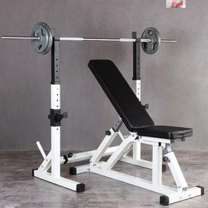 Banco Combinado para Entrenamiento de Fuerza con Soporte para Sentadillas y Press de Banca para Gimnasio - Product Image 1