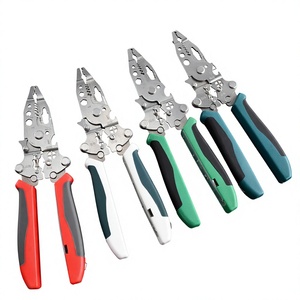 Alicates multifunción para pelar cables, 16 AWG, mango de acero con agarre suave para cortar y pelar cables - Product Image 1