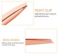 Pincettes à sourcils personnalisées, à paillettes, pour cils et sourcils, 1 pièce