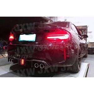 Carbon Fiber Car Rear Bumper Lip Spoiler Diffuser <b>Splitters</b> With Light for BMW 2 Series M2 F87 Coupe 2016 - 2020 FRP Body Kits - Product Image 3