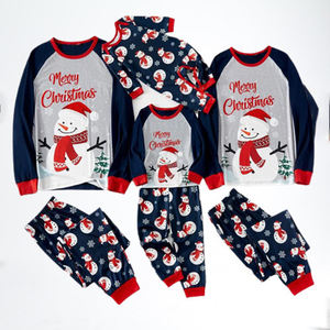 Set di pigiami di famiglia di natale con stampa 4XL 4 pezzi papà <span class=keywords><strong>mamma</strong></span> bambino pigiama natale neonato con famiglia abbinata - Product Image 1