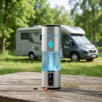 Bouteille Générateur d'Eau Hydrogénée Intelligente Térahertz 5001-10000 PPB avec Base de Recharge Sans Fil pour Usage Domestique et Extérieur Alimentée par Batterie