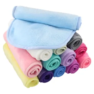 منشفة تنظيف للوجه من الألياف الدقيقة بشعار مخصص منشفة إزالة المكياج من الألياف الدقيقة قابلة لإعادة الاستخدام