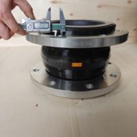 Joint d'expansion en caoutchouc EPDM haute température, connecteur flexible à bride pour conduits d'air industriels et de climatisation