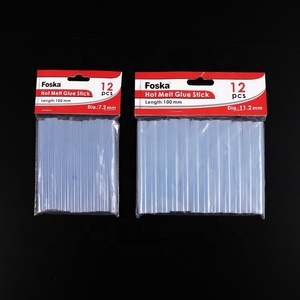 Foska Hot Glue Sticks Good <span class=keywords><strong>Flexible</strong></span> 100mm White Mini Hot Melt Glue Adhesivo EVA Sticks para manualidades DIY Home General Repair - Product Image 6