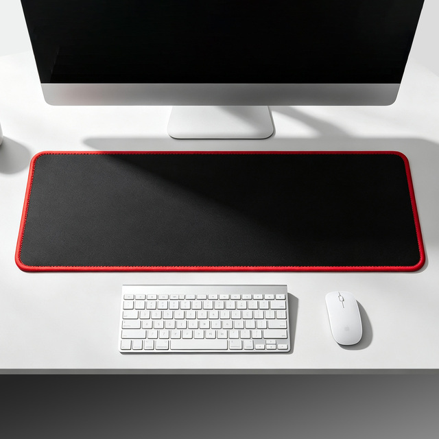 Large Extended Gaming Mouse Pad Custom, Stitched Edge, Non-Slip Rubber Base, Waterproof Smooth Surface, Blank for PC Laptop