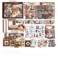 Set de Diario Slow Enjoy Life - Diario de Regalo con Cubierta de Cuero Estampado Estilo Retro Americano y Papel de 100gsm