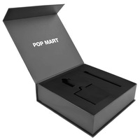 Boîte en carton carrée portable haut de gamme personnalisée avec insert en mousse EVA et gaufrage pour emballage cadeau