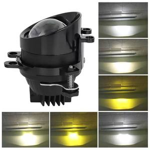 Lámpara de luz antiniebla LED 3,0 lente de proyector 110W Triple <span class=keywords><strong>colores</strong></span> lámpara antiniebla Bi LED lente de proyector antiniebla para Suzuki Toyota Honda Lada - Product Image 5