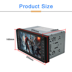 Reproductor de DVD para coche, reproductor de Audio <span class=keywords><strong>MP5</strong></span> ESTÉREO FM de 7 pulgadas, 2Din, Radio Hd, pantalla táctil Lcd, reproductor de vídeo <span class=keywords><strong>Mp5</strong></span>, BT, Control táctil para Toyota - Product Image 1