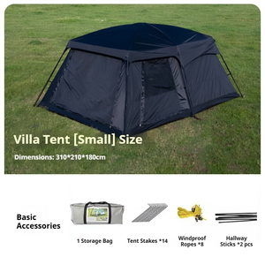 Carpa <span class=keywords><strong>de</strong></span> Camping <span class=keywords><strong>de</strong></span> Alta Calidad con 2 Habitaciones y 1 Sala, Resistente al Agua y a los Rayos UV, Portátil, para 8-12 Personas, Venta al Por Mayor para Campistas - Product Image 5