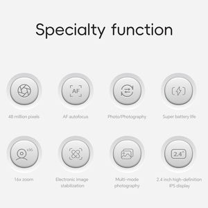 מצלמה דיגיטלית 1080p hd מצלמה דיגיטלית עם 2.4 אינץ 1500 מד mah cmos עבור סטודנטים צעירים מבוגרים מתנה לחג המולד המושלם - Product Image 5