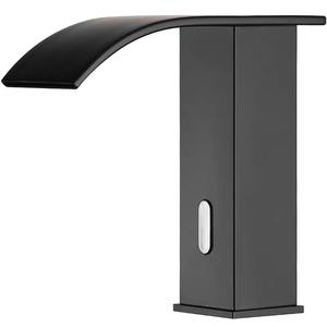 Keran Sensor baja tahan karat hitam, keran air wastafel induksi tanpa sentuhan, inti katup keramik otomatis inframerah - Product Image 5