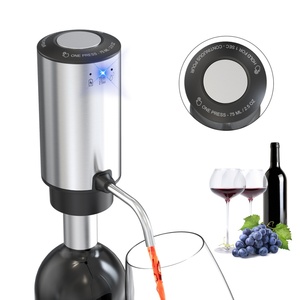 Ensemble de décanteur à vin rechargeable USB C en acier inoxydable, distributeur de vin automatique, distributeur de vin électrique - Product Image 1