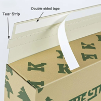 Caja de Regalo de Cartón Personalizada con Logotipo, Tira Desprendible, Impresa, Autosellable, Plegable, para Envío, de Papel Corrugado