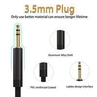 USB-C ses kablosu tip-c için 3.5mm ses AUX araba PVC ceket kulaklık Stereo uzatma ses kablosu tel hoparlör mikrofon araba