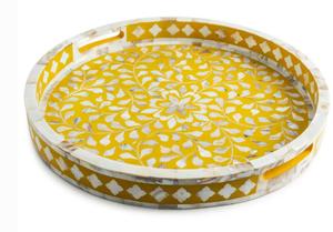 Bandeja de Servir de Lujo con Incrustaciones de Madreperla para Servir Bebidas, Café y Aperitivos, Disponible a Precio de Fábrica - Product Image 2