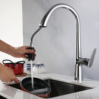 Robinet de cuisine ELOILO au design moderne, en acier inoxydable gris anthracite, classique, extractible, monocommande, à poser sur comptoir, commande tactile, céramique
