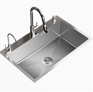 Grifo de Cocina de Acero Inoxidable con Monomando y Rociador Extraíble - Product Image 3