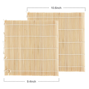 Tapis à sushi en bambou jaune, surface lisse, antiadhésif, <span class=keywords><strong>ustensile</strong></span> <span class=keywords><strong>pour</strong></span> <span class=keywords><strong>faire</strong></span> <span class=keywords><strong>des</strong></span> rouleaux de sushi - Product Image 5