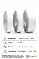 Ruban d'étanchéité en butyl noir double face de 10 mm de large, écologique, imperméable, pour la réparation des fuites de toiture, des gouttières, de la construction, garantie de 5 ans