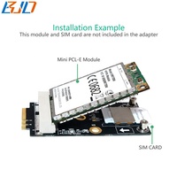 Adaptador de módem inalámbrico M.2 NGFF Key A + E a Mini PCI-E MPCIe con una ranura para tarjeta SIM para WiFi o módulo 3G 4G GSM LTE WWAN