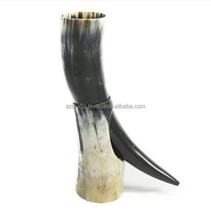 Vente chaude 100% naturel corne de buffle ensemble à boire poli brut sculpté corne support exportation qualité Animal Style artisanat - Product Image 2