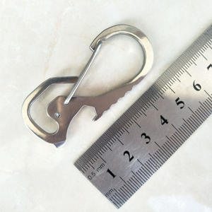 Porte-clés multifonction YD452 en acier inoxydable pour extérieur, tournevis, décapsuleur, mousqueton d'escalade, vente en gros - Product Image 2