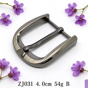 Hebilla de pin segmentada en forma de D de aleación de zinc de 40 mm con doble acabado y ajustador de correa de una sola púa para correas de mochila y arneses de exterior - Product Image 1