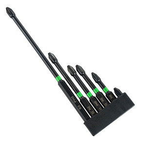 Yunbei Impact <b>Screwdriver</b> <b>Bit</b> 1/4 in Hex Shank Black Oxide Phillips PH2 Electric Drill <b>Bit</b> <b>Set</b> - Product Image 4