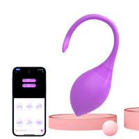 APP Bluetooth Kabelloser Tragbarer Vibrator mit Fernbedienung Silikon+ABS Material IPX5 Wasserdicht für Paare und Frauen