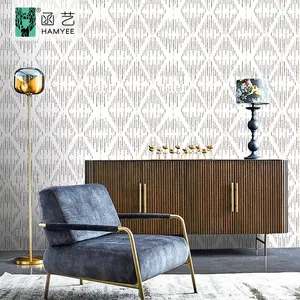 Wallpaper desain pribadi kustom cetakan vinil pvc wallpaper kupas dan tempel kertas dinding