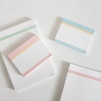 Bloc-notes autocollant 3X3 en papier auto-adhésif Bureau Bloc-notes autocollant personnalisé Bloc-notes personnalisé