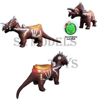 Jouet en peluche dinosaure jurassique à chevaucher pour enfants, en PVC, avec son, certifié CE, pour les âges 5-14 ans, unisexe