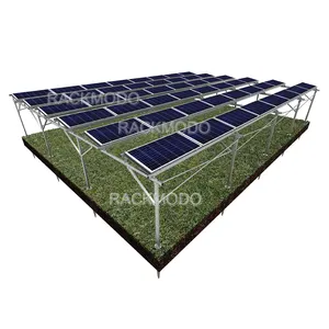 Tarım güneş çiftlik zemin pv bitki montaj destek rafı GÜNEŞ PANELI montaj çerçeveleri