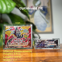 Étui en acrylique à bords arrondis pour boîte ETB, boîte de présentation pour objets de collection Yu Gi Oh ETB, présentoir pour collectionneur Yu Gi Oh ETB