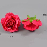 Großhandel Hochzeit dekorative Pflanzen große Seide Rose künstliche Blumen köpfe für Hotel Hochzeit Dekor