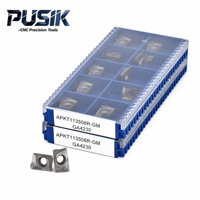 Outil de fraisage CNC indexable APKT113508R-GM R0.8 avec insert en carbure pour l'usinage de l'acier au carbone et de l'acier allié