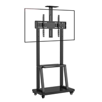 Support TV mobile robuste avec roulettes pour téléviseurs de 32 à 70 pouces, prix d'usine OEM ODM
