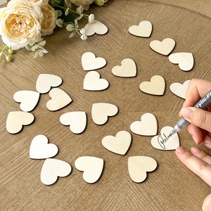 1Pc Houten Drop Top Gastenboek Afstuderen 60 Houten Harten Perfect 2024 College Middelbare School Klas Decoratie Afstuderen - Product Image 6