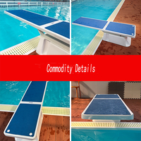 OVAR Bestseller Outdoor Fiberglas-Sprungbrett für Heim-Schwimmbad & Swim-Spa Tauchtraining Wettkampfstil Weiß+Blau