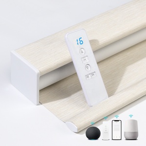 100% Blackou volets roulants motorisés pour fenêtres Stores automatiques sans fil rechargeables à batterie au lithium avec télécommande - Product Image 4