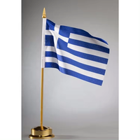 Drapeaux de table imprimés numériquement en gros avec support pour les bureaux d'entreprise, les salons professionnels et la décoration promotionnelle personnalisée